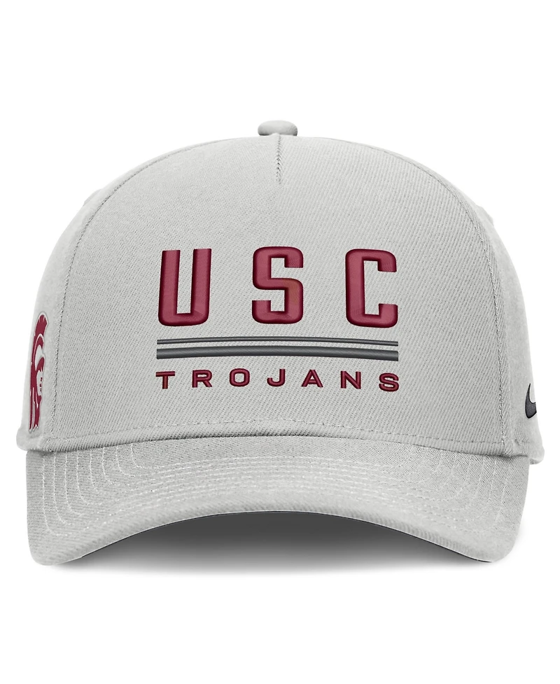 Men's Nike Gray Usc Trojans 2026 Sideline Dri-fit Rise Adjustable Hat