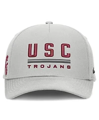 Men's Nike Gray Usc Trojans 2026 Sideline Dri-fit Rise Adjustable Hat