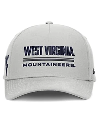 Men's Nike Gray West Virginia Mountaineers 2026 Sideline Dri-fit Rise Adjustable Hat