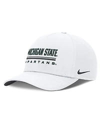 Men's Nike White Michigan State Spartans 2026 Sideline Dri-fit Rise Adjustable Hat