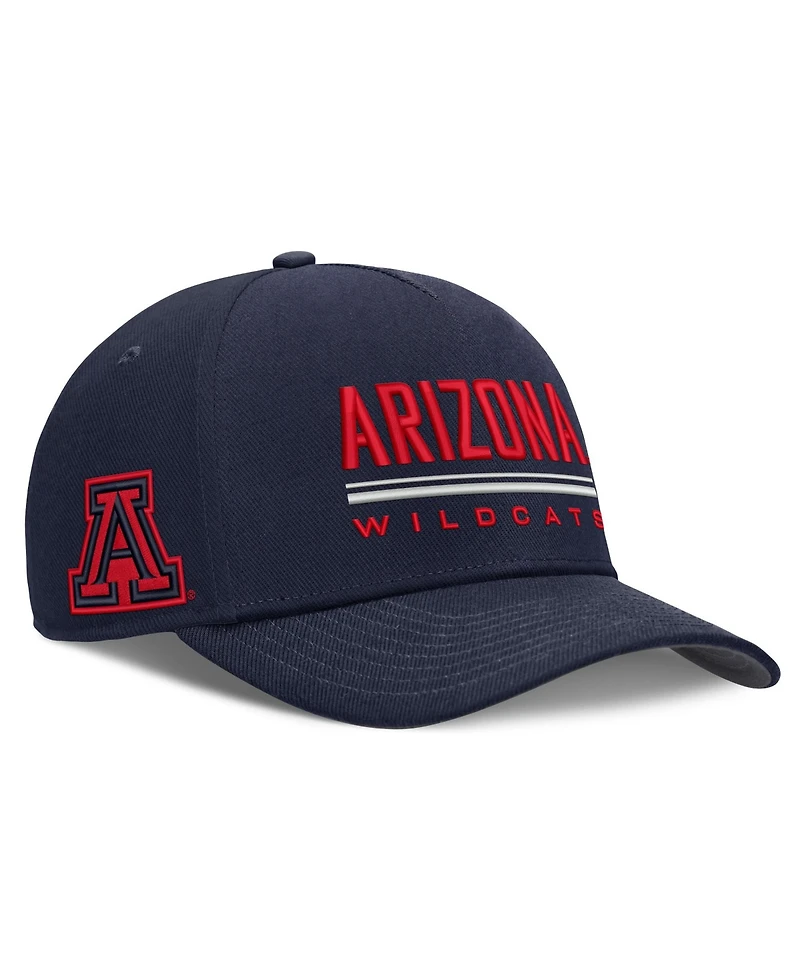 Nike Men's Navy Arizona Wildcats 2026 Sideline Dri-fit Rise Adjustable Hat