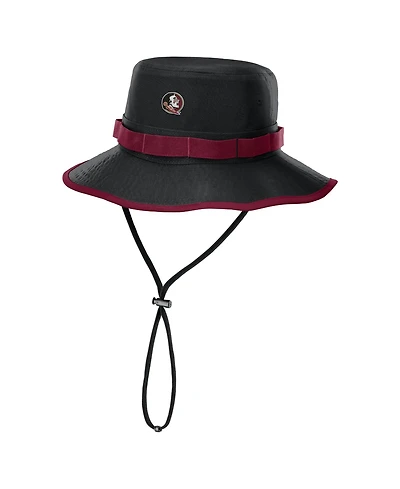 Men's Nike Black Florida State Seminoles 2026 Sideline Apex Boonie Bucket Hat