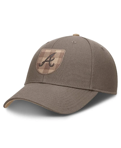 Men's Nike Brown Atlanta Braves Statement Rise Adjustable Hat