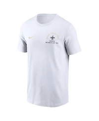 Nike Men's White New Orleans Saints Split Logo T-Shirt