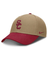 Men's and Women's Nike Beige/Cardinal Usc Trojans Primetime Rise Dri-fit Adjustable Hat