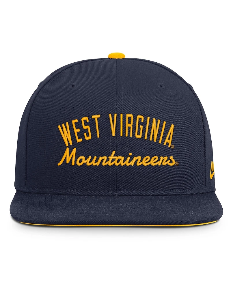 Nike Men's Navy West Virginia Mountaineers Legacy Snapback Hat