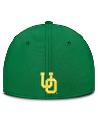 Nike Men's Natural/Green Oregon Ducks Legacy Swooshflex Dri-fit Hat