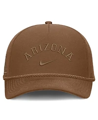 Nike Men's and Women's Tan Arizona Wildcats Campus Prep Tonal Rope Rise 5-Panel Adjustable Hat