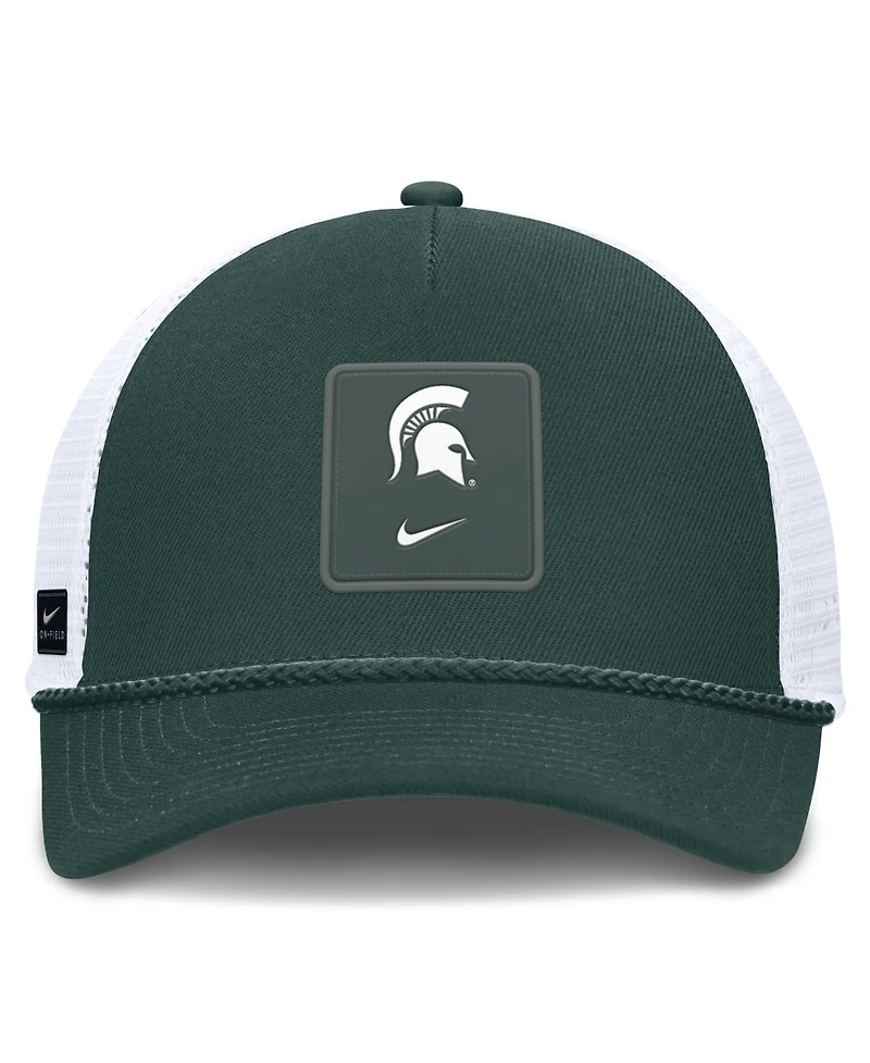 Men's and Women's Nike Green Michigan State Spartans 2026 On-Field Gameday Rope Trucker Adjustable Hat