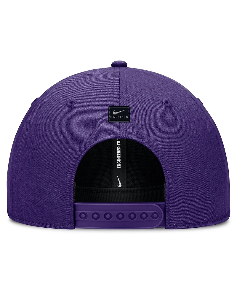 Men's and Women's Nike Purple Lsu Tigers 2026 On-Field Gameday Rise Adjustable Hat