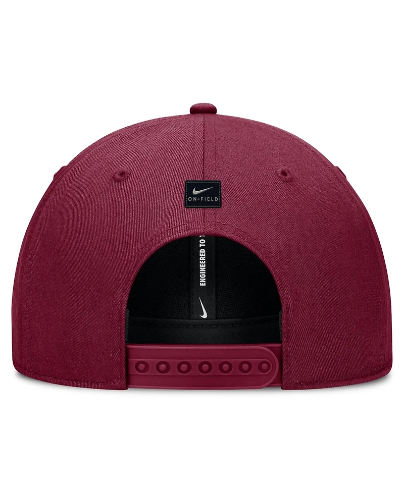 Men's and Women's Nike Garnet Florida State Seminoles 2026 On-Field Gameday Rise Adjustable Hat