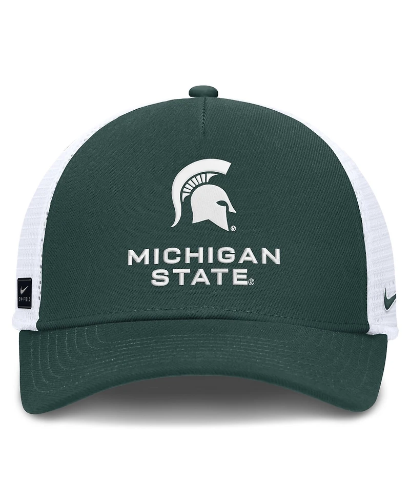 Men's and Women's Nike Forest Green Michigan State Spartans 2026 On-Field Gameday Trucker Hat