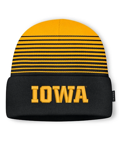 Men's and Women's Nike Black/Gold Iowa Hawkeyes On-Field Utility Knit Hat