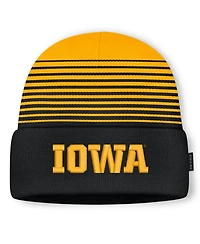 Men's and Women's Nike Black/Gold Iowa Hawkeyes On-Field Utility Knit Hat