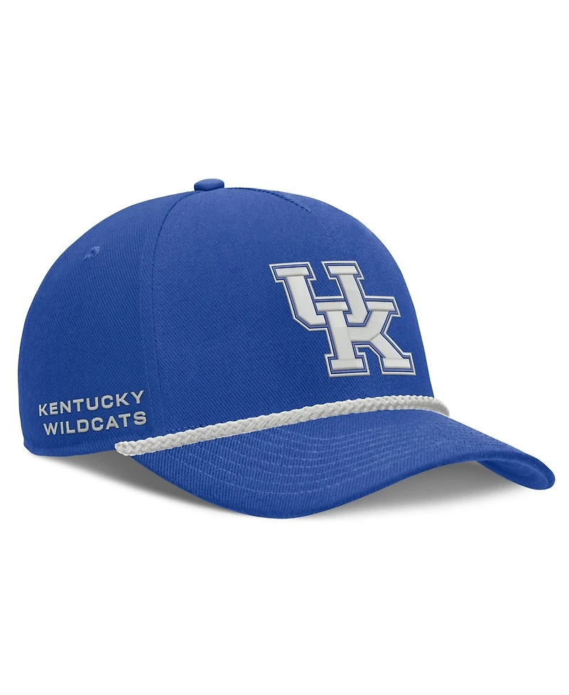 Men's and Women's Nike Royal Kentucky Wildcats Rope Rise Adjustable Hat