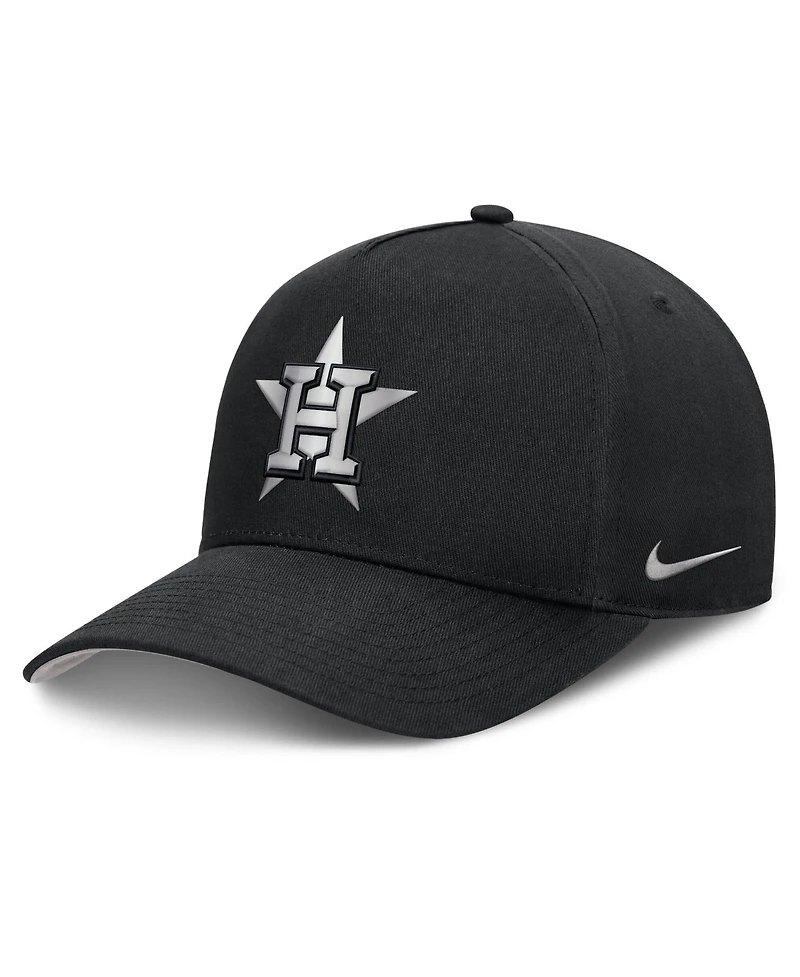 Men's Nike Black Houston Astros Rise Dri-fit A-Frame Adjustable Hat