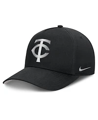 Men's Nike Black Minnesota Twins Rise Dri-fit A-Frame Adjustable Hat