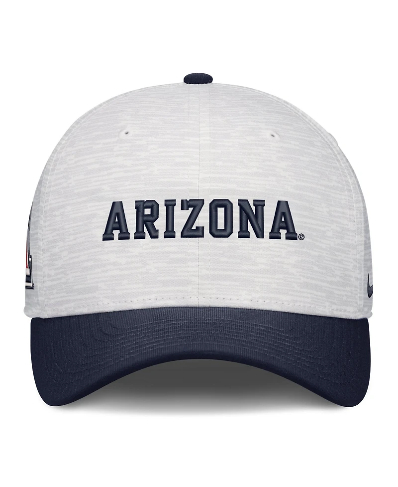 Nike Men's and Women's White/Navy Arizona Wildcats Primetime Rise Adjustable Hat