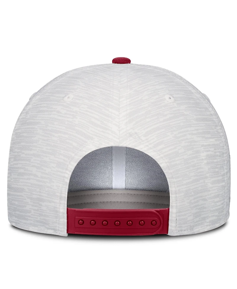 Nike Men's and Women's White/Crimson Alabama Crimson Tide Primetime Rise Adjustable Hat