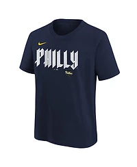 Nike Big Boys and Girls Trea Turner Navy Philadelphia Phillies City Connect Name Number T-Shirt