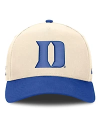 Nike Men's and Women's Natural/Royal Duke Blue Devils Campus Prep Rise Adjustable Hat