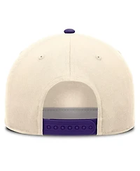 Nike Men's and Women's Natural/Purple Lsu Tigers Campus Prep Rise Adjustable Hat