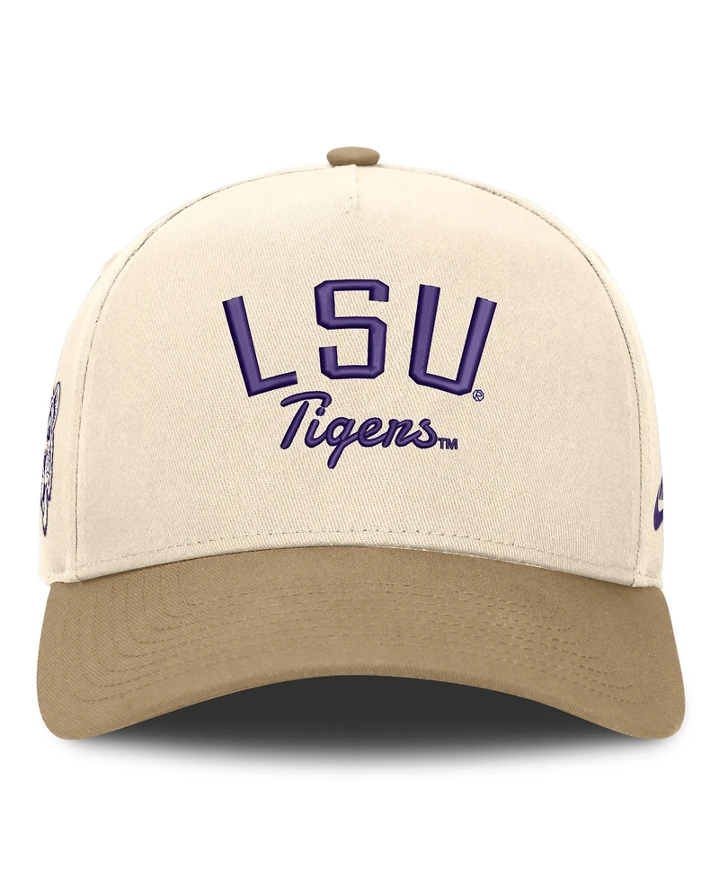 Nike Men's and Women's Natural/Beige Lsu Tigers Legacy Rise Adjustable Hat