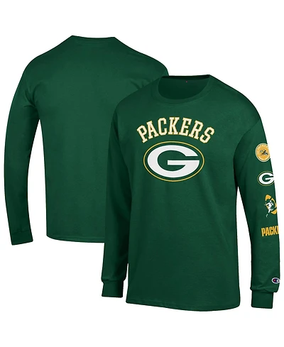 Men's Champion Green Bay Packers Seal Long Sleeve T-Shirt