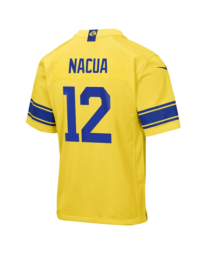 Big Boys and Girls Nike Puka Nacua Los Angeles Rams Classic Sol Game Jersey