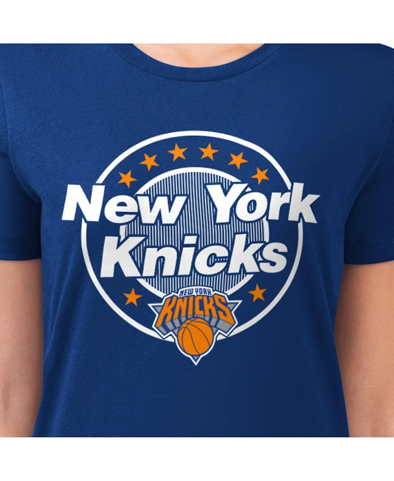 G-iii 4Her by Carl Banks Women's New York Knicks Super-Slim Pinstripe T-Shirt