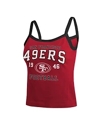 Wear by Erin Andrews Women's San Francisco 49ers Colorblock-Racerback Tank Top