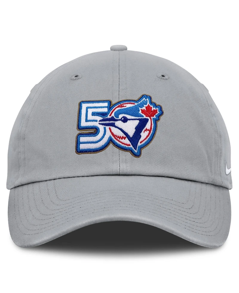Men's Nike Gray Toronto Blue Jays 50th Season Club Adjustable Hat