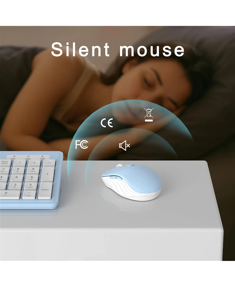 Lofree 104-Key Wireless Keyboard and Mouse Combo Compatible with Windows