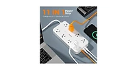 Tessan Power Strip with Usb Charging with 6FT, 8 Outlets, 1 Usb C for Home, Office and Travel