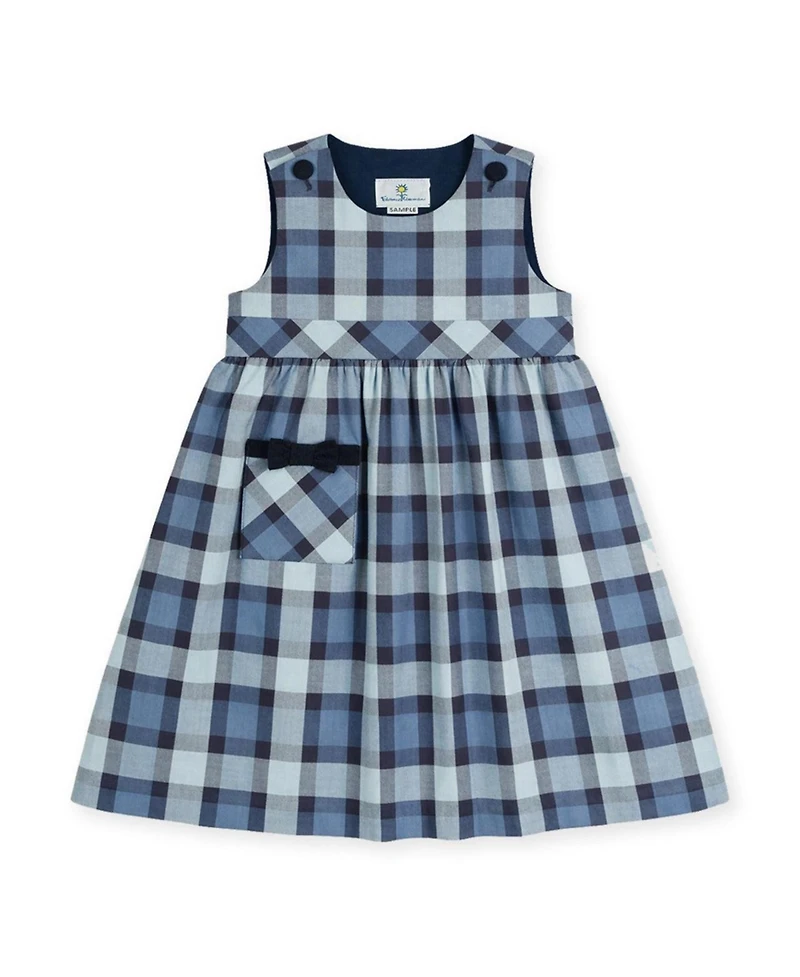 Florence Eiseman Toddler Girls Plaid Jumper with Pocket Dress 2T-4T