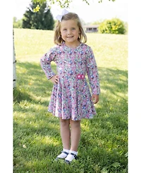 Florence Eiseman Toddler Girls (2T-4T) Floral Knit Dress with Flowers