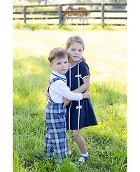 Florence Eiseman Toddler Girls (2T-4T ) Knit Dress with Bows