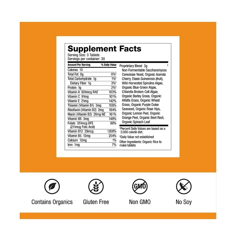 Dr. Schulze's SuperFood 100 - Daily Superfood for Wellness, Energy and Nutrition - Gluten-Free, Dairy-Free