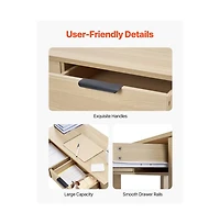 Slickblue Modern Kids Writing Desk with Drawer for Home Office