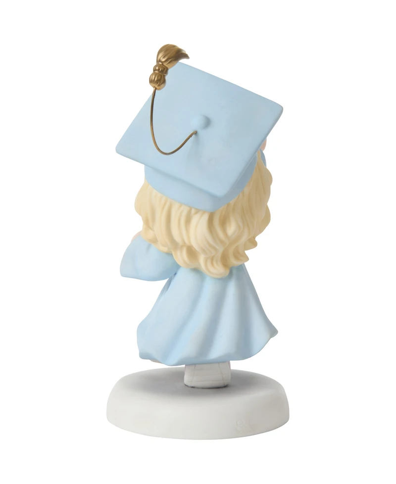 Precious Moments Graduation Girl With Cross Figurine