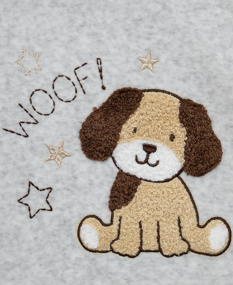 Little Me Baby Boys' Woof Crewneck Sweatshirt and Pants, 2-Piece Set