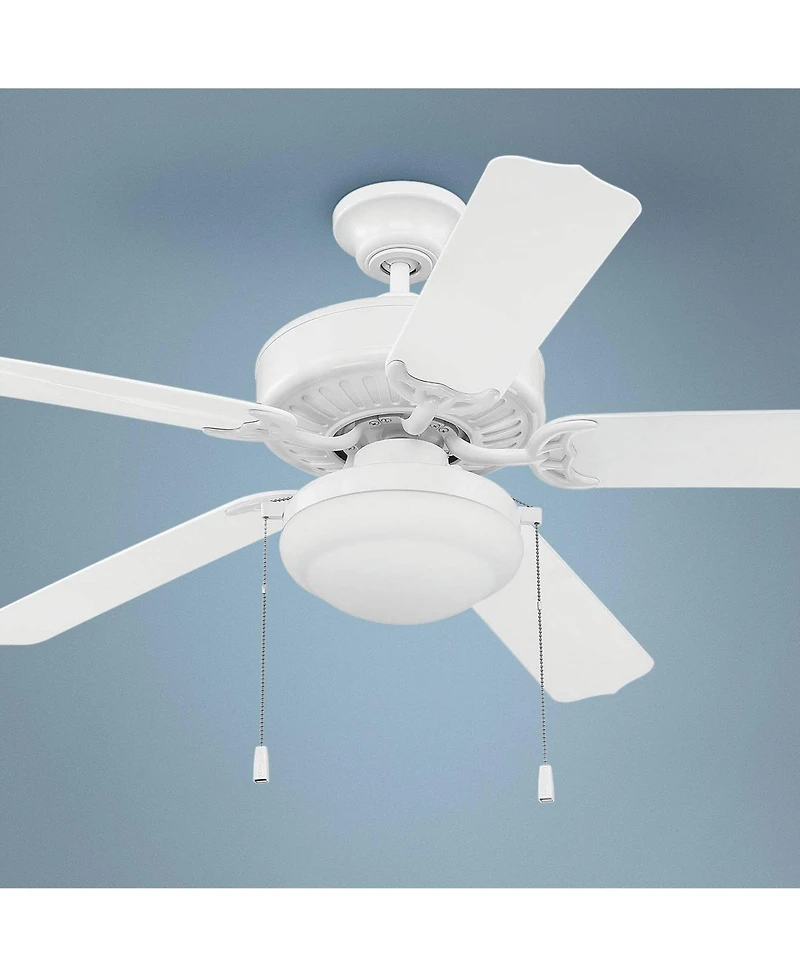 Craftmade 52" Enduro Abs Housing White Led Outdoor Pull Chain Ceiling Fan