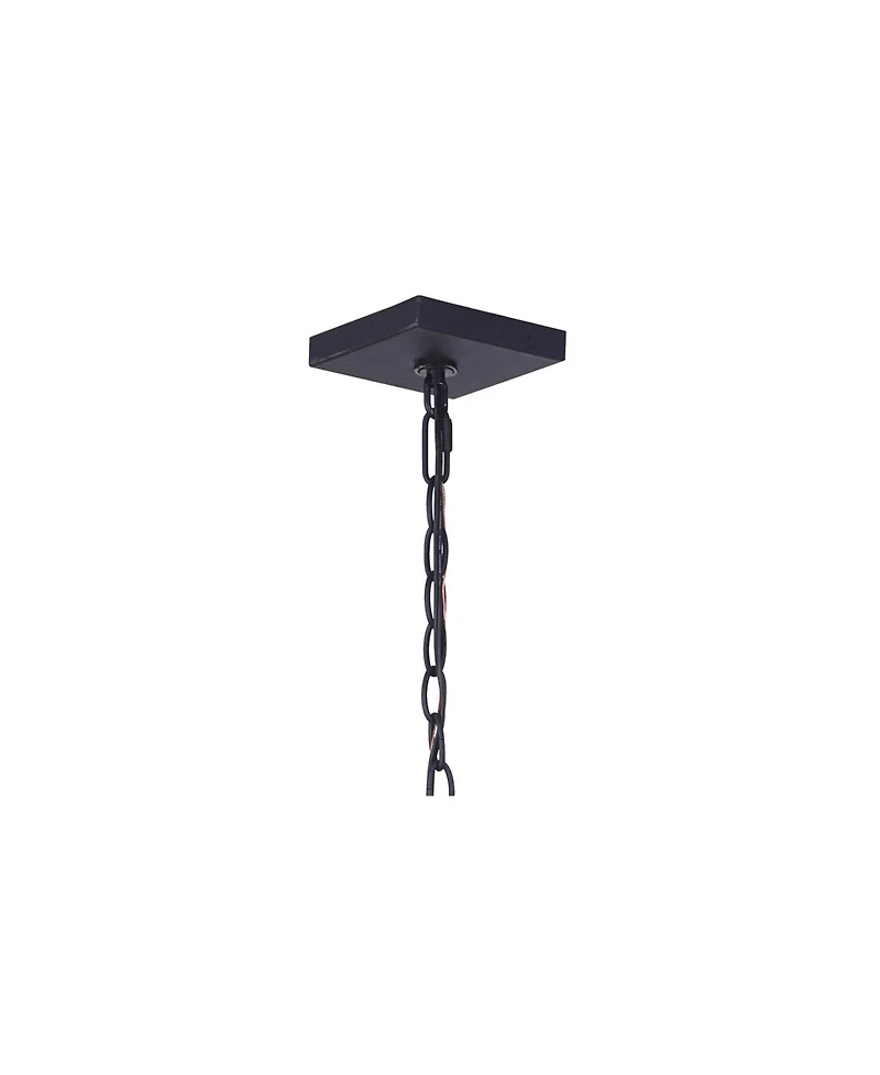 Craftmade Armstrong 12 3/4" High Black and Glass Outdoor Hanging Light