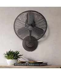 16" Craftmade Bellows I Bronze Damp Rated Wall Fan with Wall Control