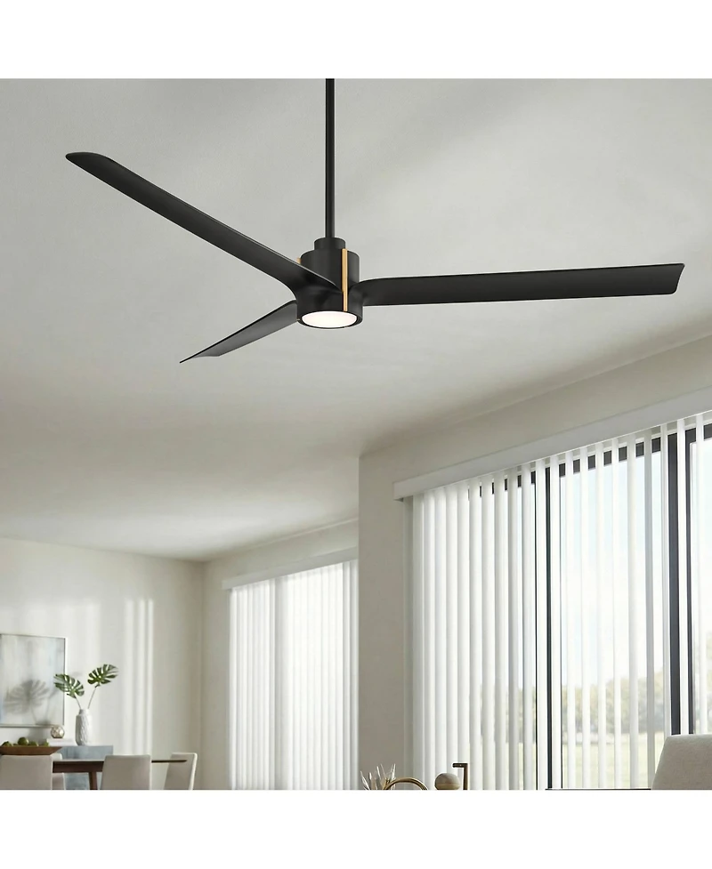 60" Casa Vieja Aero Matte Led Ceiling Fan with Remote