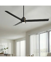 60" Casa Vieja Aero Matte Led Ceiling Fan with Remote