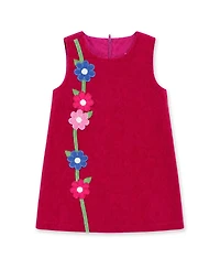 Florence Eiseman Little Girls ( 4-6X) Corduroy Jumper with Flower Dress