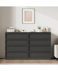 gaomon 4 Drawer Dresser for Bedroom, 39.3" Tall Wooden Storage Chest with Deep Drawers for Closet, Living Room