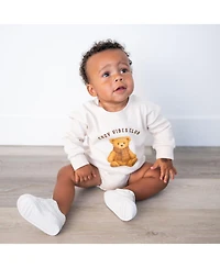 Sweet Wink Baby Boys Cozy Teddy Long Sleeve Romper