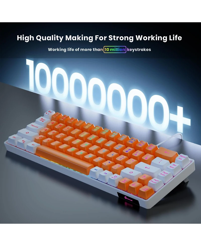 Lofree 65% Compact Wired Membrane Gaming Keyboard